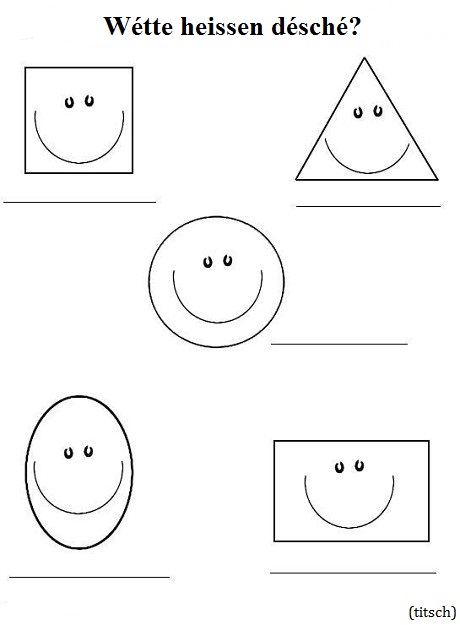 Bild anzeigen Geometrie - Rechtschreibübung