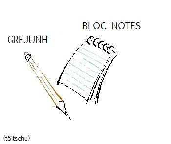 Béld visualisiere grejunh-bloc notes