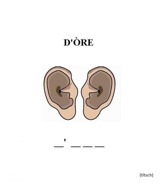 Visualizza immagine orecchie - esercizio di ortografia